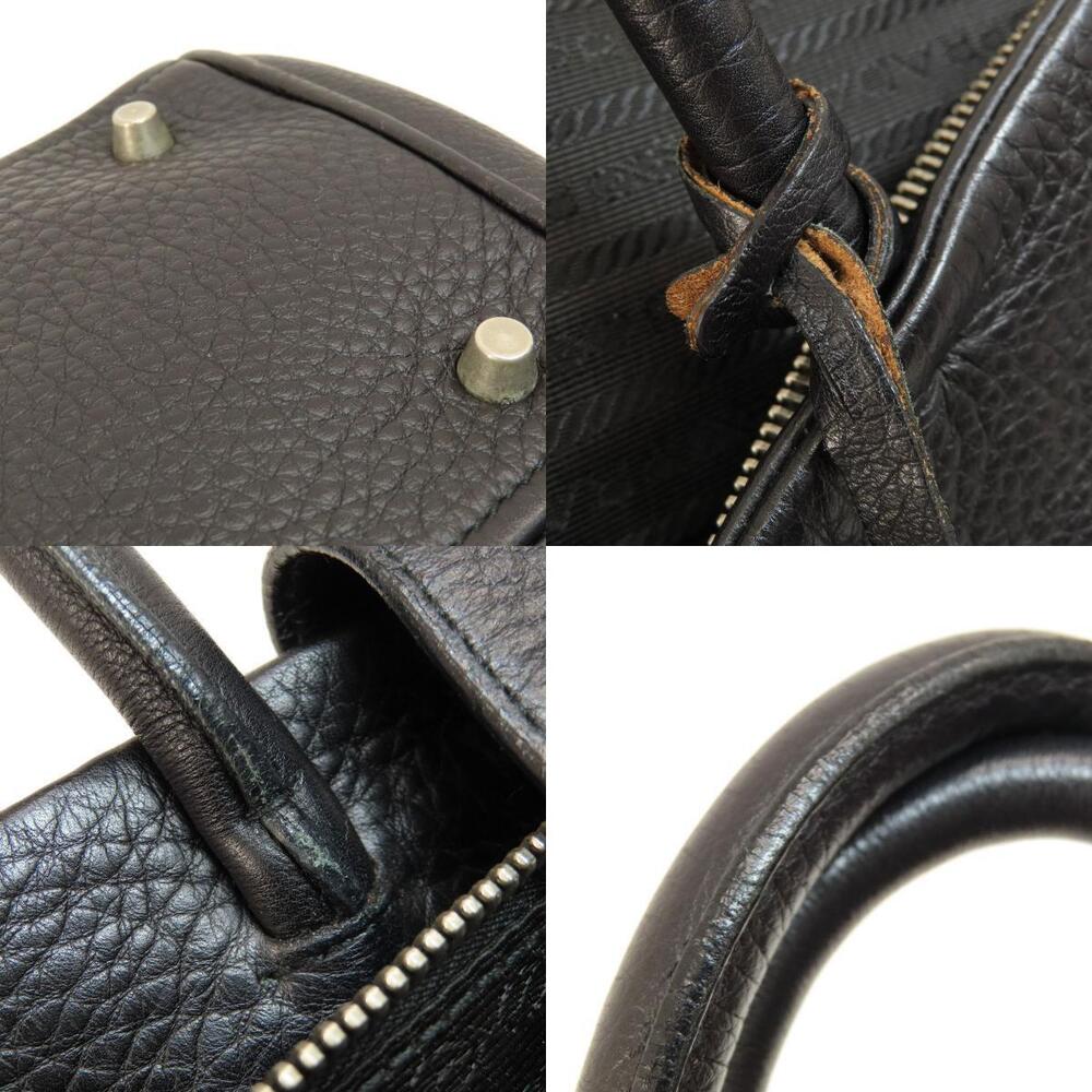 Prada Vitello Daino leather shoulder bag black pebbled calfskin - Picture 9 of 11